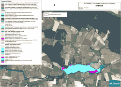 Carte des habitats sur la Provostière Carte des habitats natura 2000 sur la Provosqtière